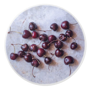 Bouton De Porte En Céramique Cerises