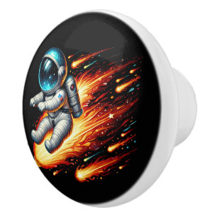 Bouton De Porte En Céramique Chambre de garçon de l'espace cool
