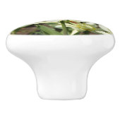 Bouton De Porte En Céramique Champ de tulipes blanches (Côté)