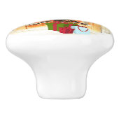 Bouton De Porte En Céramique Charmant foyer de Noël (Côté)