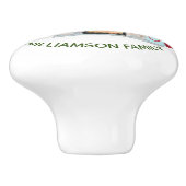 Bouton De Porte En Céramique Charmant foyer de Noël (Côté)