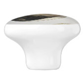 Bouton De Porte En Céramique Chat (Côté)