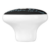Bouton De Porte En Céramique Chat (Côté)