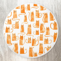 Chat au gingembre orange amusant