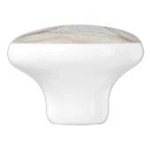 Bouton De Porte En Céramique Chat blanc (Côté)