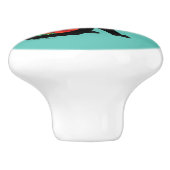 Bouton De Porte En Céramique Chat noir de Sugar (Côté)