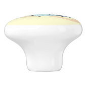 Bouton De Porte En Céramique Chat ordinateur couché mignon (Côté)