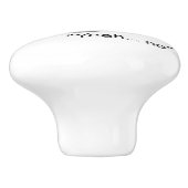 Bouton De Porte En Céramique Chat têtu (Côté)