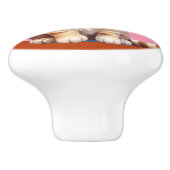 Bouton De Porte En Céramique Chaton bébé mignonne (Côté)