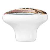 Bouton De Porte En Céramique Chats d'anniversaire, (Côté)