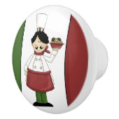 Bouton De Porte En Céramique Chef italien #3 (Droite)