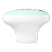 Bouton De Porte En Céramique Chef pâtissier Chat Bleu (Côté)