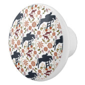 Bouton De Porte En Céramique Cheval et cavalier Knob Pull équestre Folk Art (Droite)