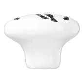 Bouton De Porte En Céramique Cheval islandais en mouvement (Côté)