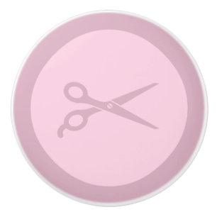 Bouton De Porte En Céramique Cheveux de barbier Ciseaux de salon de cheveux COU