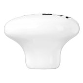 Bouton De Porte En Céramique Chèvre silhouette et triplés (Côté)