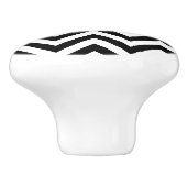 Bouton De Porte En Céramique Chevron Zig Zag (Côté)