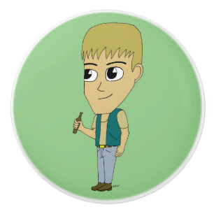 Bouton De Porte En Céramique chibi
