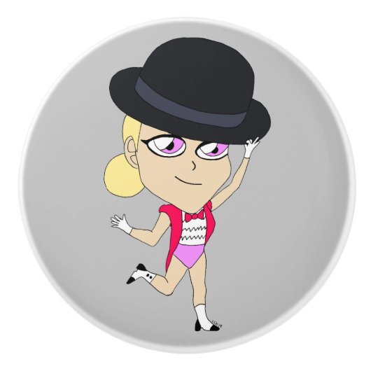 Bouton De Porte En Céramique chibi (Devant)