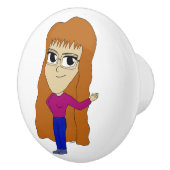 Bouton De Porte En Céramique chibi (Droite)