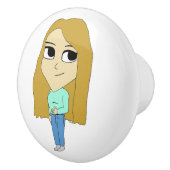 Bouton De Porte En Céramique chibi (Droite)
