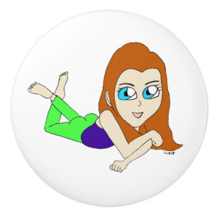 Bouton De Porte En Céramique chibi