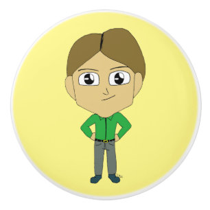 Bouton De Porte En Céramique chibi