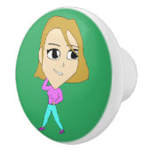 Bouton De Porte En Céramique chibi (Droite)