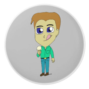 Bouton De Porte En Céramique chibi