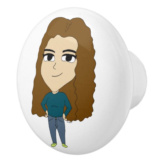 Bouton De Porte En Céramique chibi (Droite)