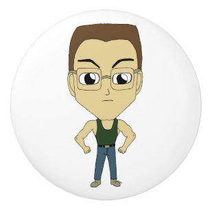 Bouton De Porte En Céramique chibi