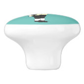 Bouton De Porte En Céramique chibi bunnygirl (Côté)