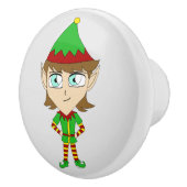 Bouton De Porte En Céramique chibi elf (Droite)