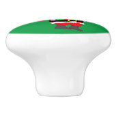 Bouton De Porte En Céramique chibi santa claus (Côté)
