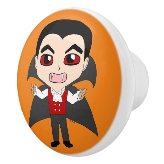 Bouton De Porte En Céramique chibi vampire (Droite)