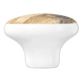 Bouton De Porte En Céramique Chien de Longhaired (Côté)