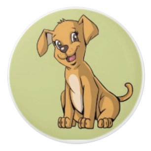 Bouton De Porte En Céramique Chien mignon, Mobilier de l'enfant, chambre