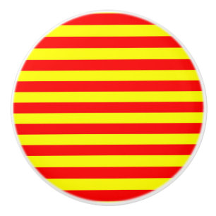 Bouton De Porte En Céramique chine kirghizistan espagne drapeau bandes rouge ja