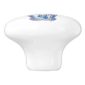 Bouton De Porte En Céramique Chinoiserie Double Topiaire (Côté)