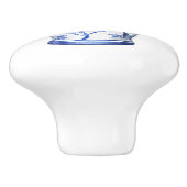 Bouton De Porte En Céramique Chinoiserie Ginger Jar White (Côté)