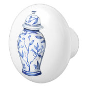 Bouton De Porte En Céramique Chinoiserie Ginger Jar White (Droite)