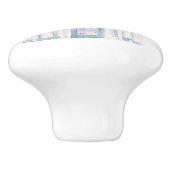 Bouton De Porte En Céramique Chinoiserie Pagode 3 (Côté)