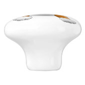 Bouton De Porte En Céramique Chiot Brown (Côté)