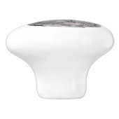 Bouton De Porte En Céramique Chiot de bouledogue français (Côté)