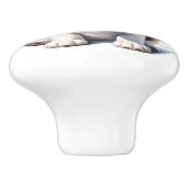 Bouton De Porte En Céramique Chiots précieux (Côté)