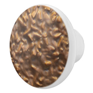 Bouton De Porte En Céramique Chocolat Chunky Personnalisé
