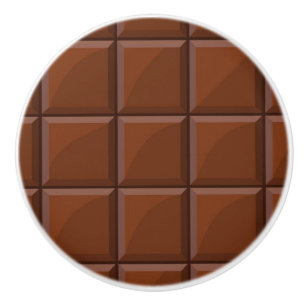 Bouton De Porte En Céramique Chocolat du lait