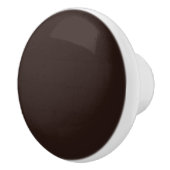 Bouton De Porte En Céramique Chocolat foncé Brown (Droite)