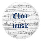 Bouton De Porte En Céramique Chorale musique céramique pull (Devant)