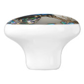 Bouton De Porte En Céramique Chouette de l'Balone (Côté)